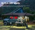 San Hima 180 Degree Free-Standing Awning 600D Double-Ripstop Oxford UPF50+ 4WD