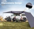San Hima 180 Degree Free-Standing Awning 600D Double-Ripstop Oxford UPF50+ 4WD